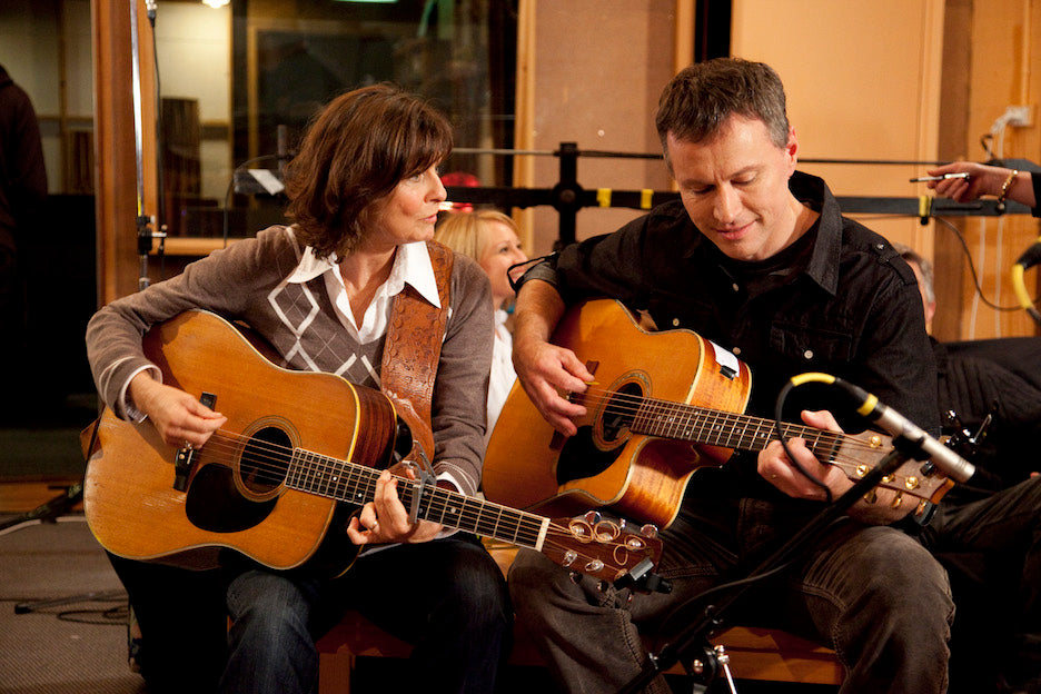 Anne Kirkpatrick and Colin recording Still Here to Give it My Best