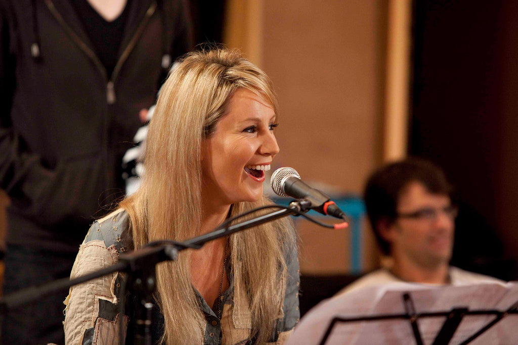 Dianna Corcoran recording with Colin Buchanan - For The Rest Of My Life